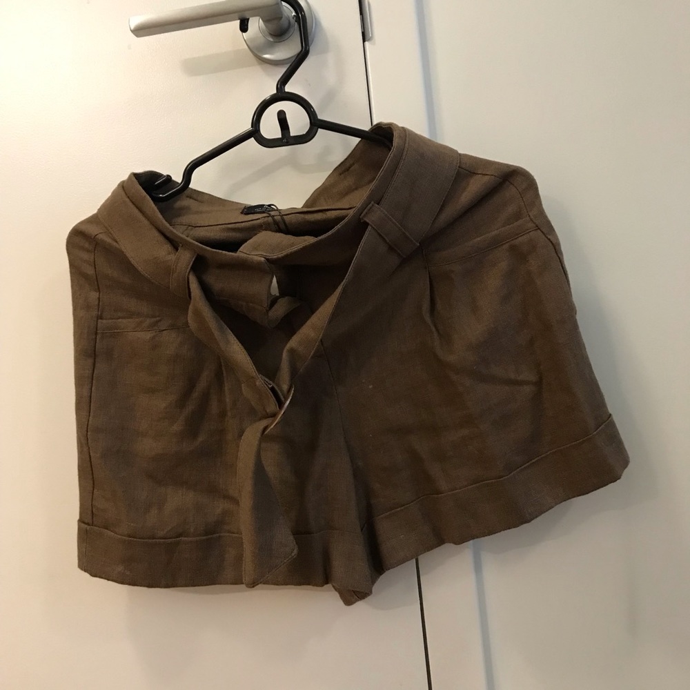 Bershka caramel shorts